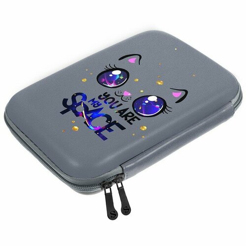 Пенал-футляр 120 х 210 х 50 мм EVA жесткий Stavia Кошка космос 1462₽