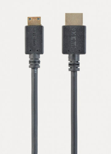 Изображение товара Кабель HDMI-miniHDMI Gembird /Cablexpert , 19M/19M, 3.0м, v1.4, 3D, Ethernet, черный, позол. разъемы, экран (CC-HDMI4C-10)