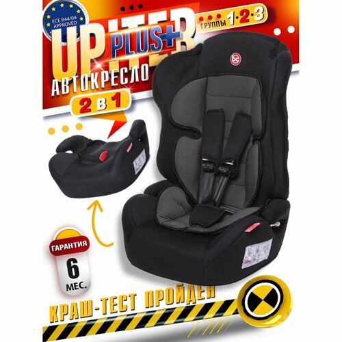 фото Автокресло группа 1/2/3 (9-36 кг) babycare upiter plus, черный карбон
