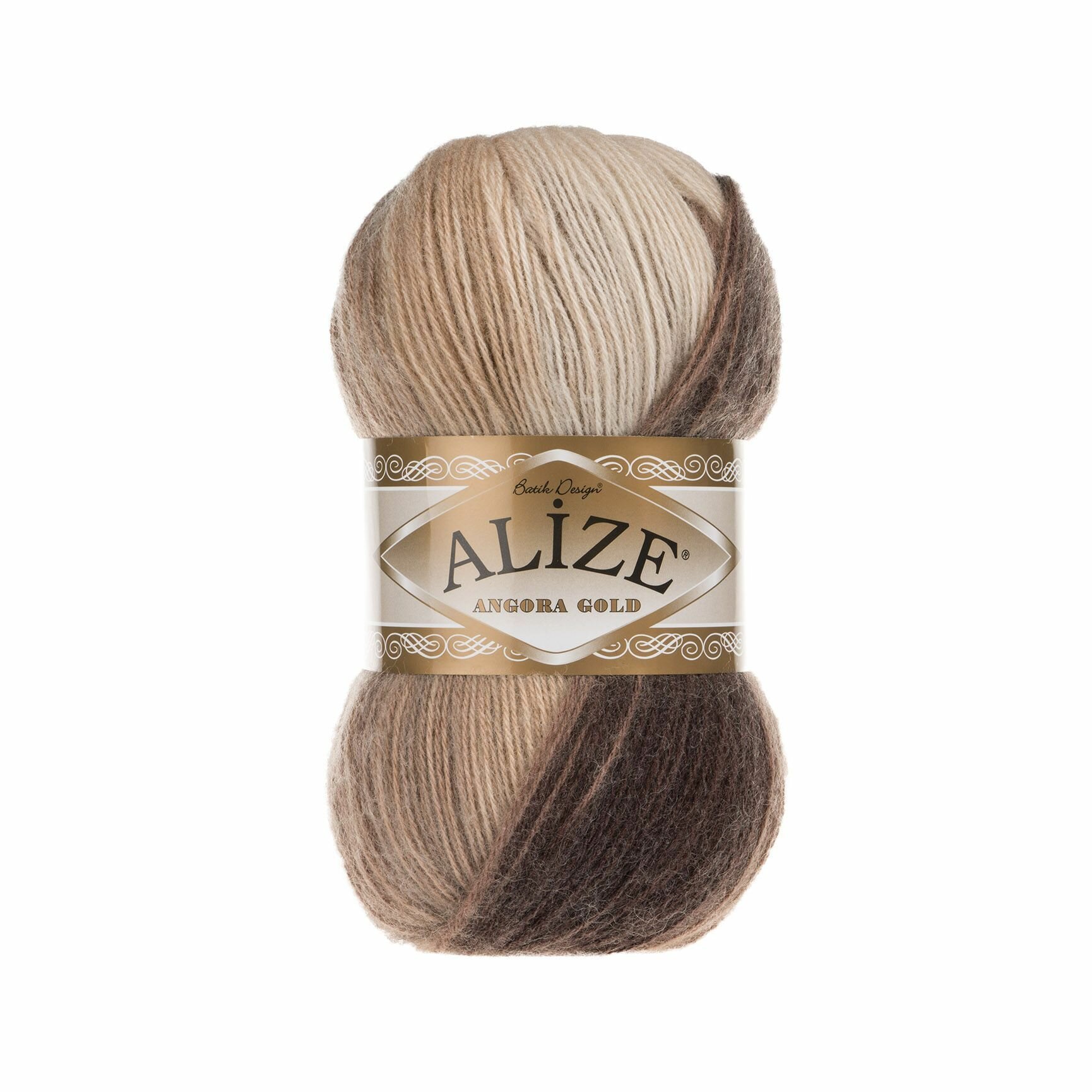 Пряжа ALIZE "Angora Gold Batik" 500гр. (100гр-550м.)(20% шерсть; 80% акрил) 6779