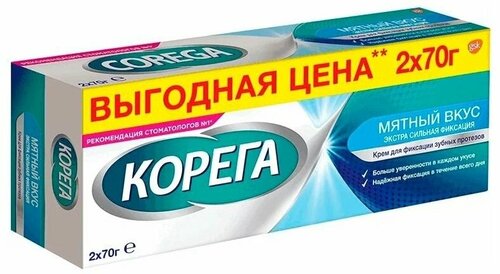 Корега крем Экстра сильной фиксации 70г №2 д/фикс. зубн. протезов ...