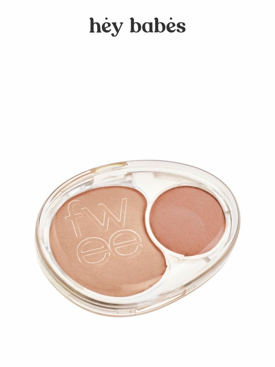 Двойные мягкие румяна с муссовой текстурой fwee Mellow Dual Blush ND02 Down Tempo
