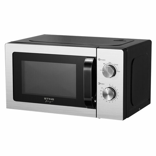 Микроволновка микроволновая печь СВЧ STINGRAY ST-MW159A черныйхром 1500Вт 23л черный цвет хром 10068₽