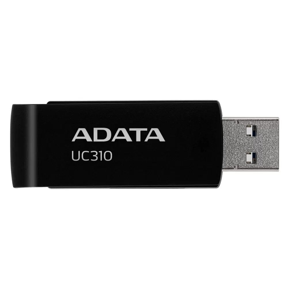 Флэш-накопитель ADATA UC310-256G-RBK, 256ГБ, выдвижной поворотный разъем, черный