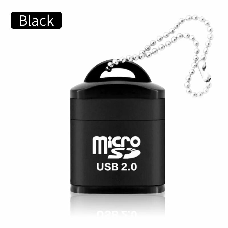 Устройство чтения TF-карт USB 2.0, высокоскоростной USB-адаптер для ноутбуков, Black