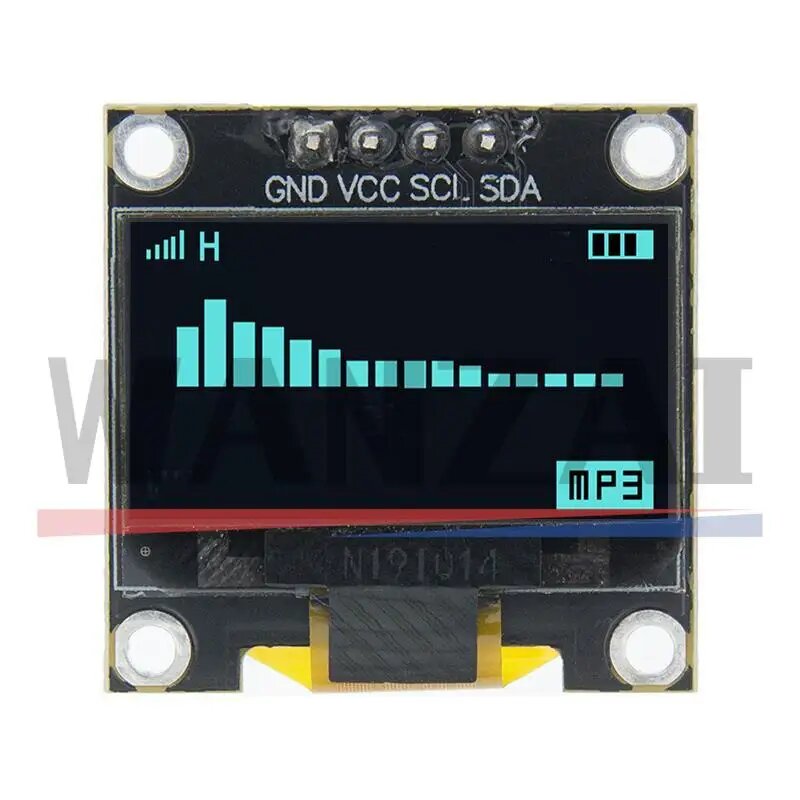 0,96-дюймовый oled IIC последовательный белый OLED-дисплей модуль 128X64 I2C SSD1306 12864 плата ЖК-экрана для Arduino, Синий