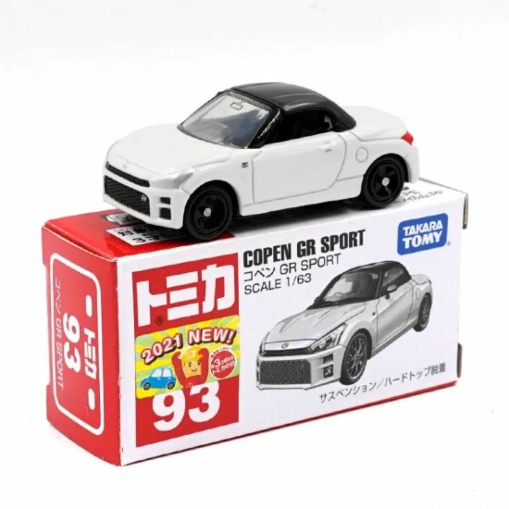 Машинка Takara Tomy Tomica 1/63 Daihatsu Copen GR Sport White BX093 Diecast Scale Model Car