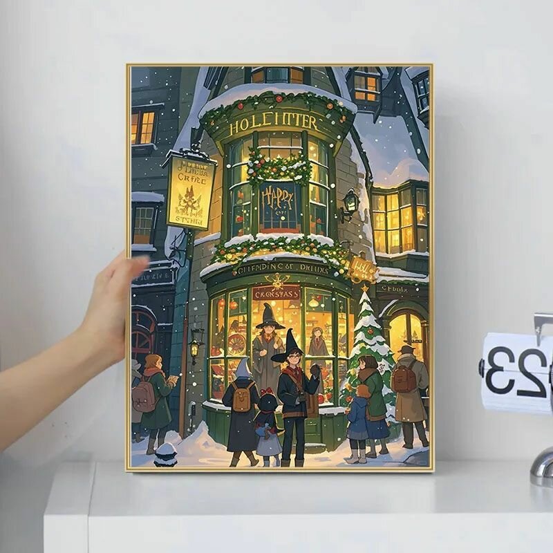 Вышивка крестом, набор для вышивания крестом, канва 11CT 40x50 см, полная зашивка (без подрамника, без рамы)