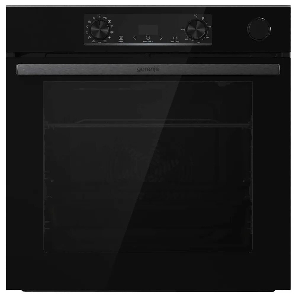 Духовой шкаф Gorenje BSA6737E15BG, гидролизная очистка, 77 л, черный
