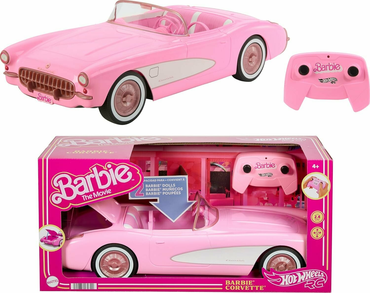 Радиоуправляемая машина Hot Wheels Barbie Corvette Remote Control Corvette (HPW40)