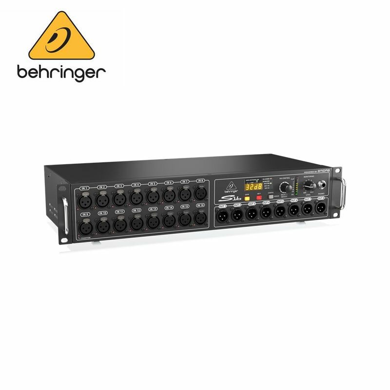 Behringer S16 Цифровой сценический блок с 16 предусилителями Midas с дистанционным управлением, 8 выходами и сетью AES50