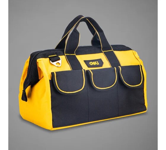 Сумка для инструментов DELI dl430013 310x170x220 мм ткань oxford плечевой ремень 5 карманов 98478