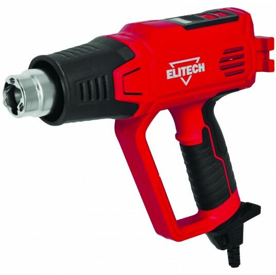 Фен технический ELITECH ТВ2060С (Е2207.007.01) (50-600гр, 250/550л/м, LED, дисплей, 4насадки)