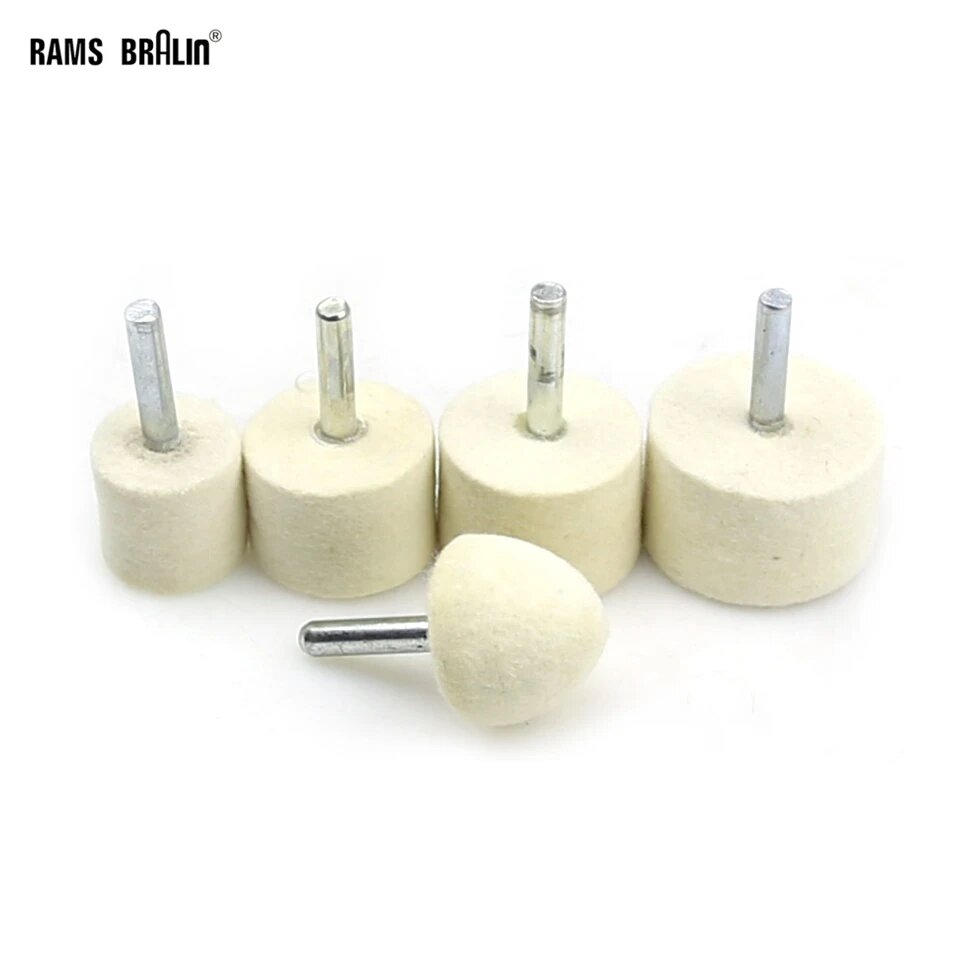 Набор из 10 шт. войлочных шлифовальных головок RAMS BRALIN 6 мм 35mm Cylinder