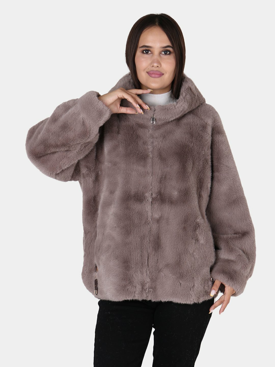 Пальто, размер One Size, бежевый — фото 1