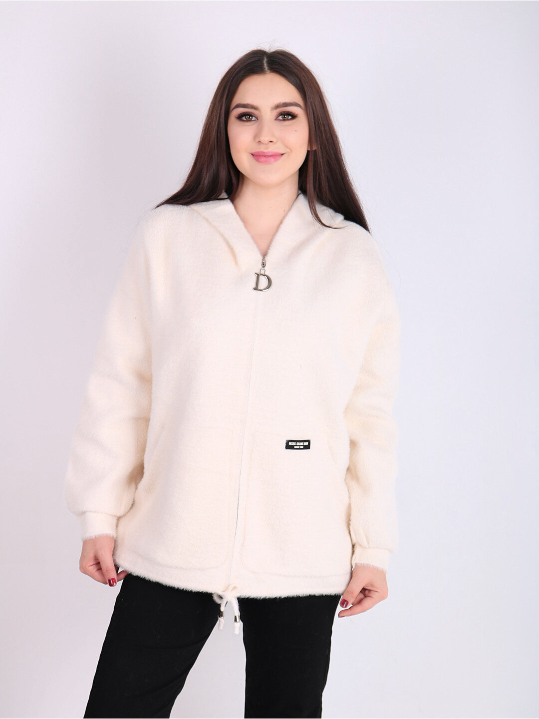 Пальто, размер One Size, белый, — фото 1