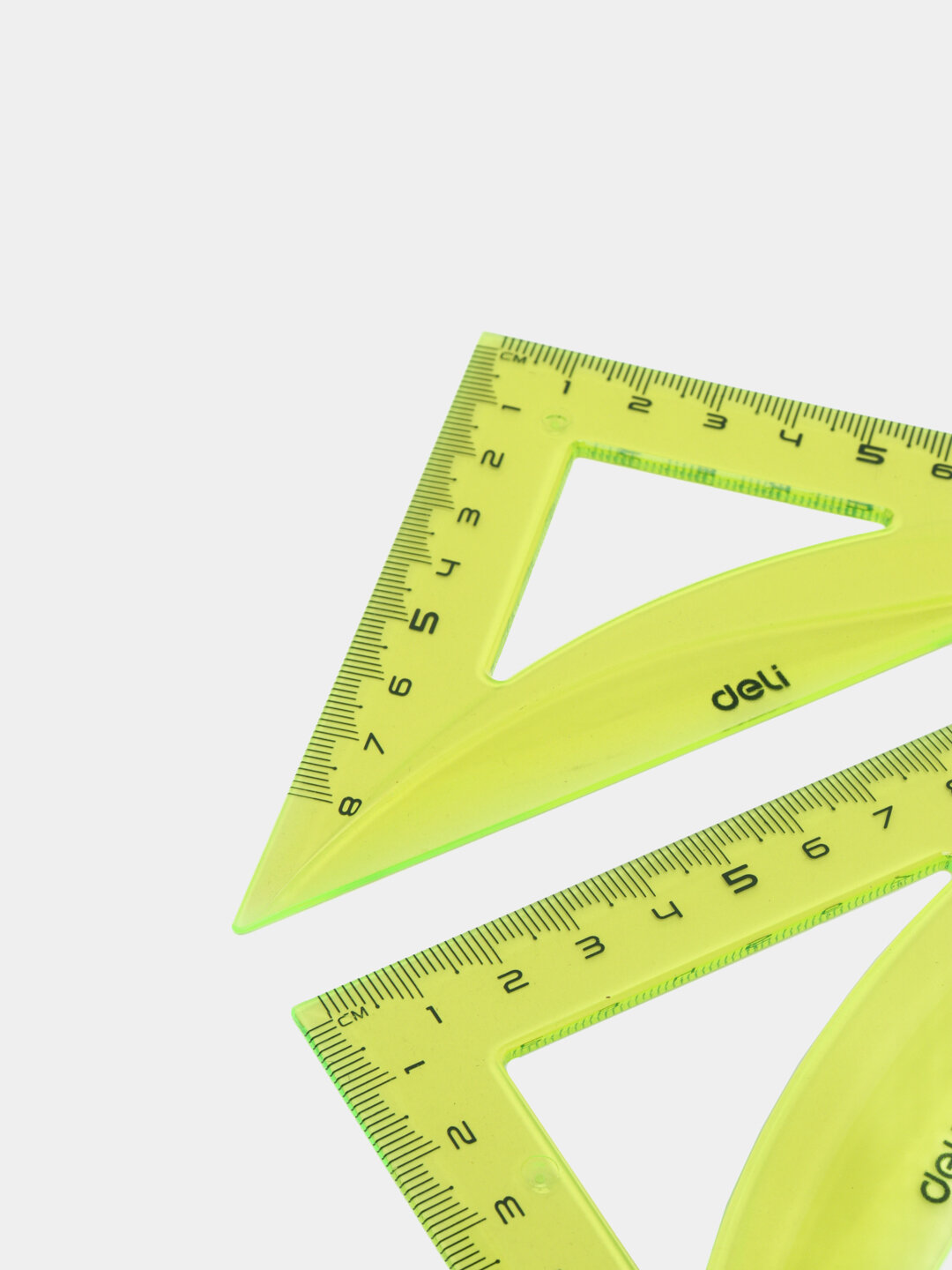 Чертежные инструменты, Линейки, Deli 00402 Pioneer 4 шт, (Желтый) — фото 1