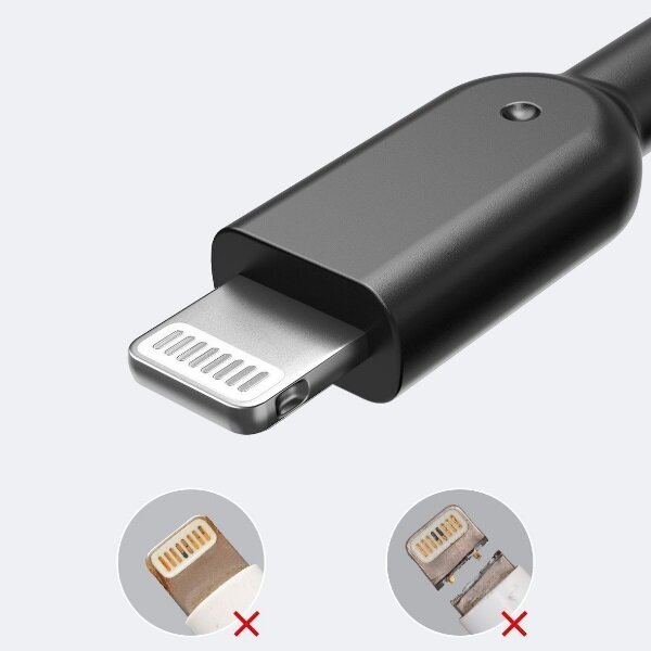 Кабель Anker PowerLine II USB-A - Lightning 0.9 м (A8432H12) черный — фото 1