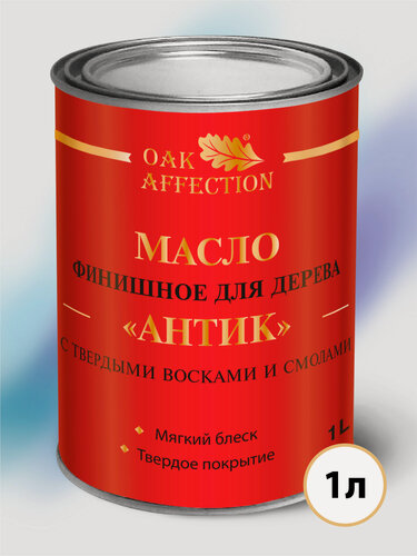 Изображение товара Масло для дерева OAK AFFECTION, финишное, 1 л, для внутренних работ, морозостойкое, защита от УФ