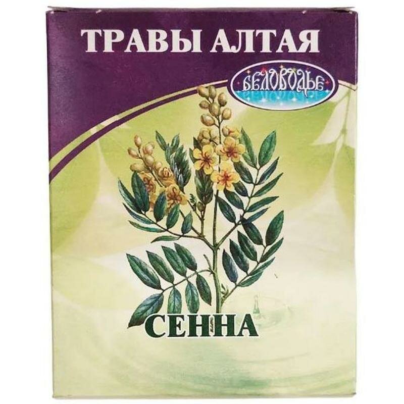 Сенна трава коробка беловодье 50 г