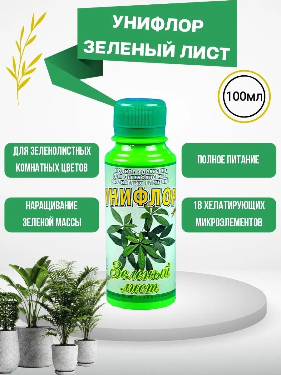 Удобрение для декоративных лиственных растений 2 шт 200 мл