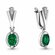 Серьги Diamant online, серебро, 925 проба, родирование, фианит, и...