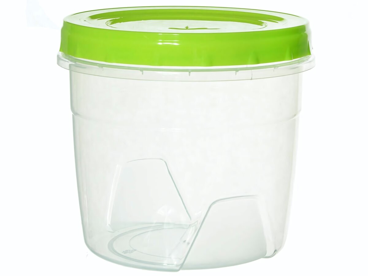 Банка 10л для хранения продуктов из пластика с крышкой морозостойкая