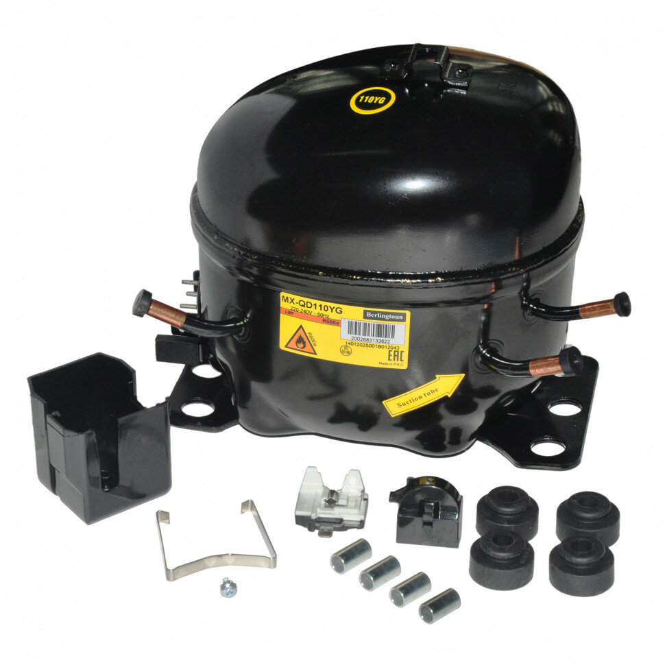 Компрессор Berlingtoun MX-QD110YG (R-600a, 190W при -23.3C) MX-QD110YG