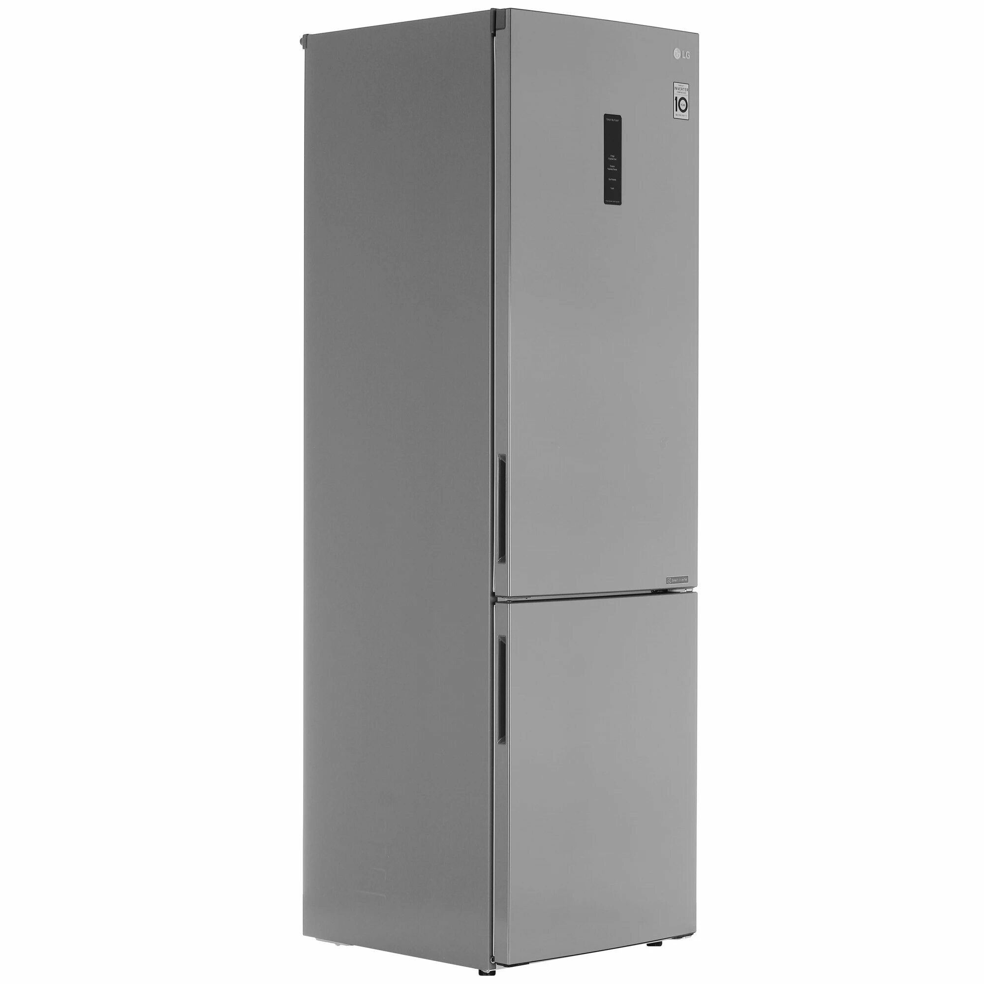 Холодильник с морозильником LG GA-B509CMTL серебристый, размораживание - No Frost, дисплей