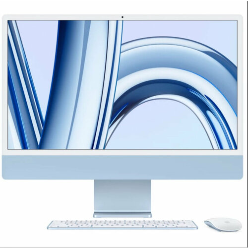 Apple Моноблок Apple iMac 24 2023 M3 8-Core GPU 10-Core 8GB 512GB Синий 8 ГБ 512 ГБ MQRR3 23000000₽