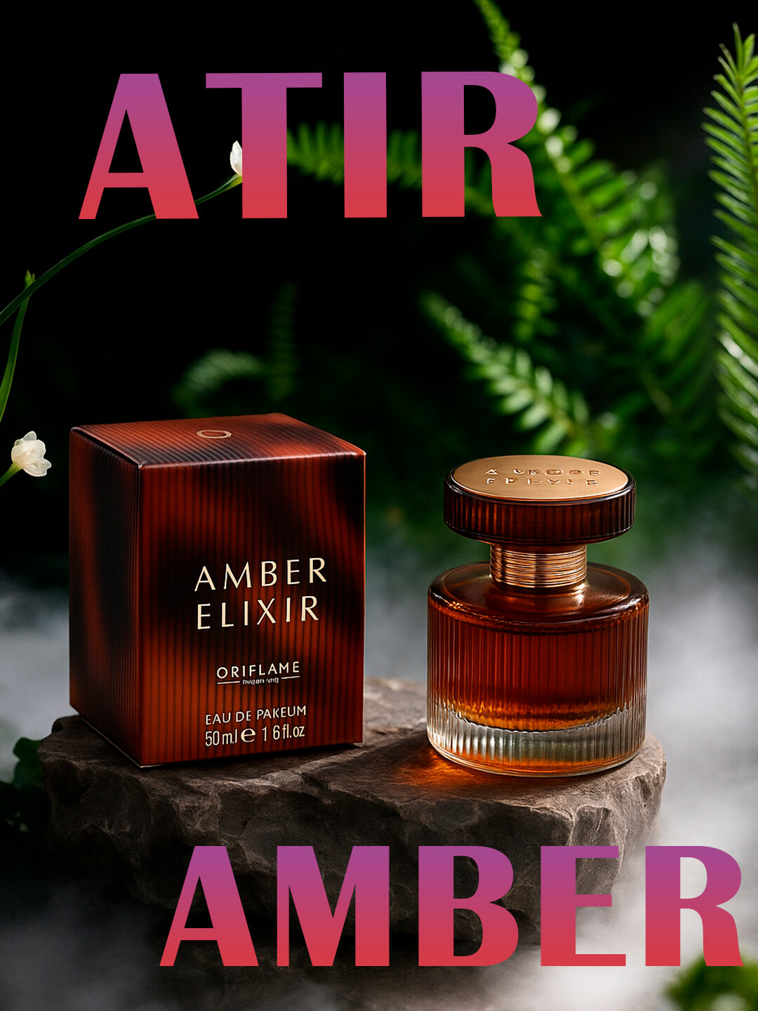 Парфюмерная вода Amber Elixir, для женщин, 50мл, восточно-ароматический аромат