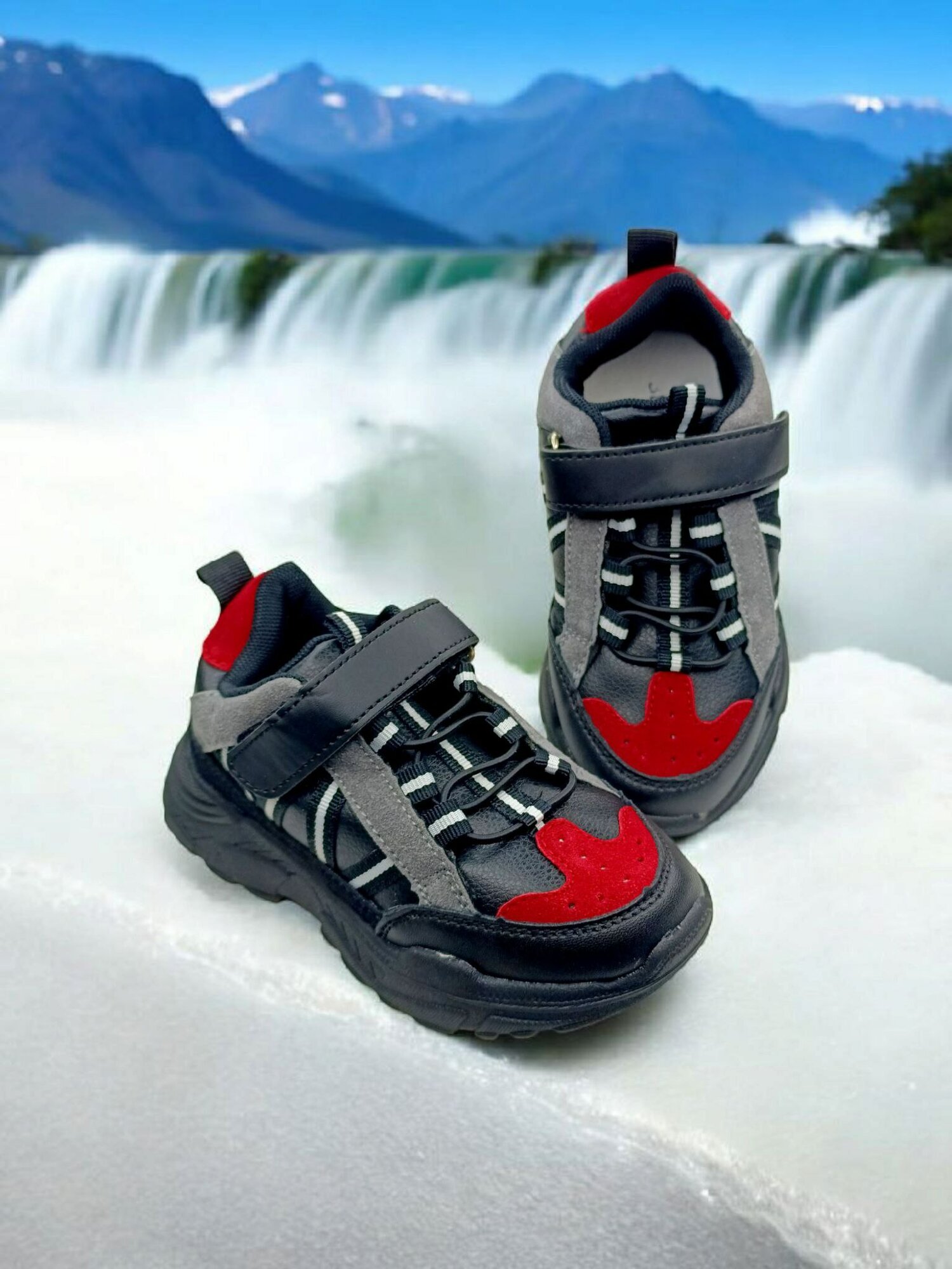 Кроссовки, размер 29, серо-черный — фото 1