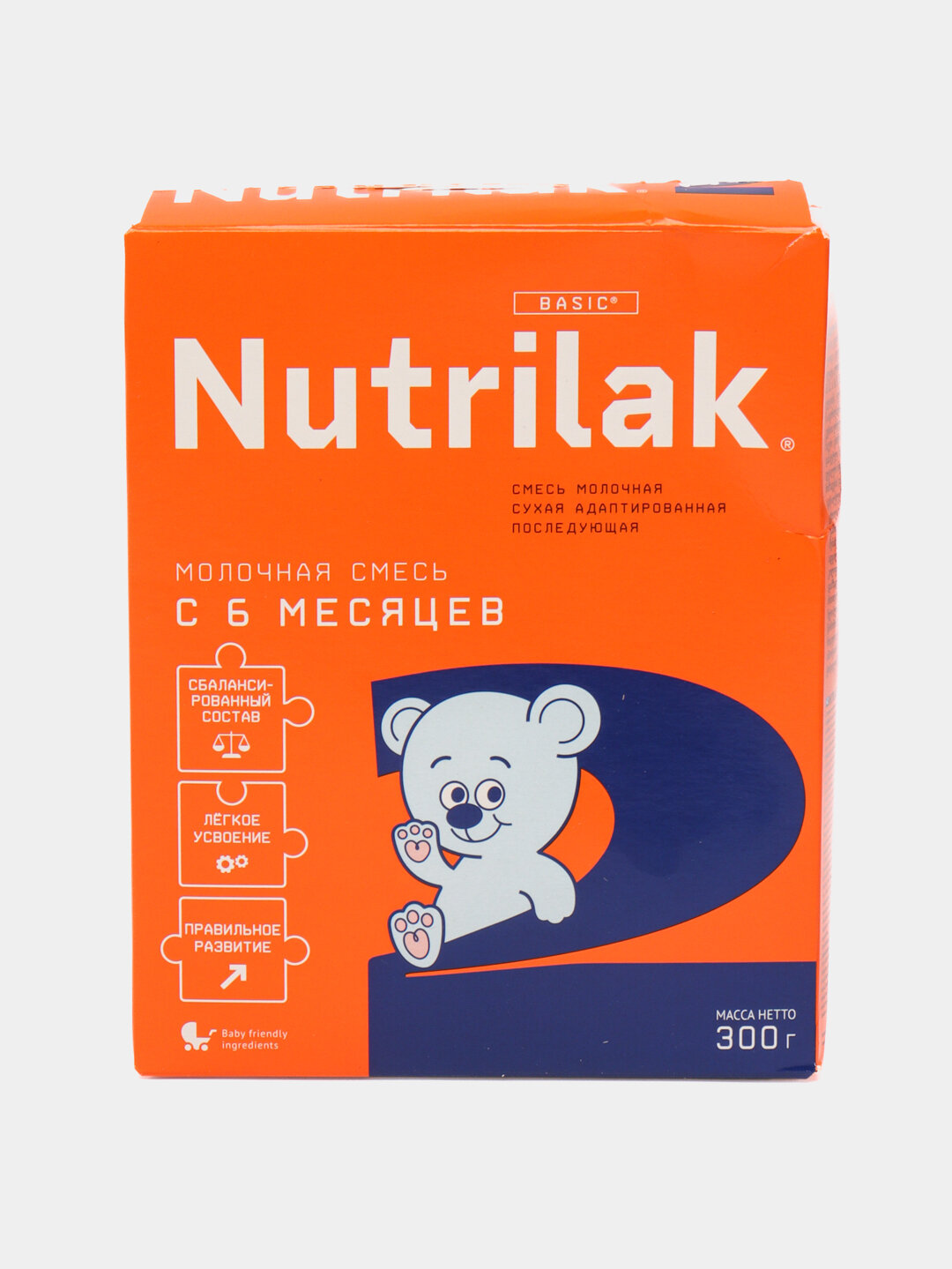 Сухая молочная смесь Nutrilak 2, адаптированная последующая, 300 г