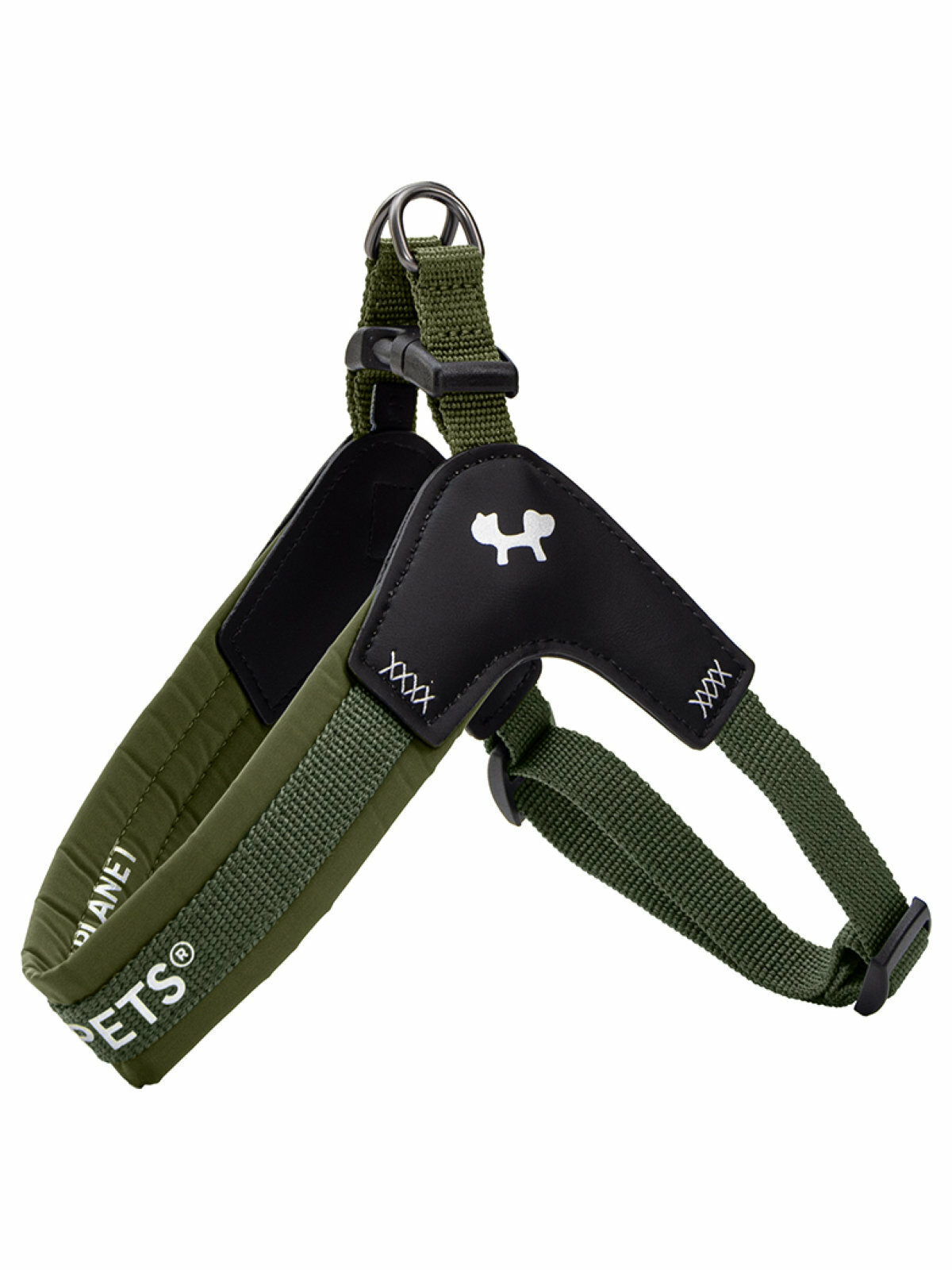 Шлейка Citylife, для собак, регулируемый размер, цвет хаки, светоотражающие элементы