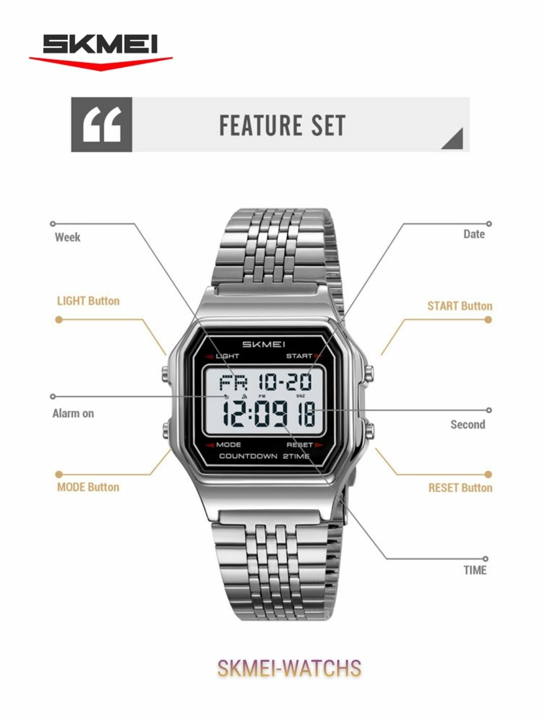 Наручные часы, зеленый — фото 1