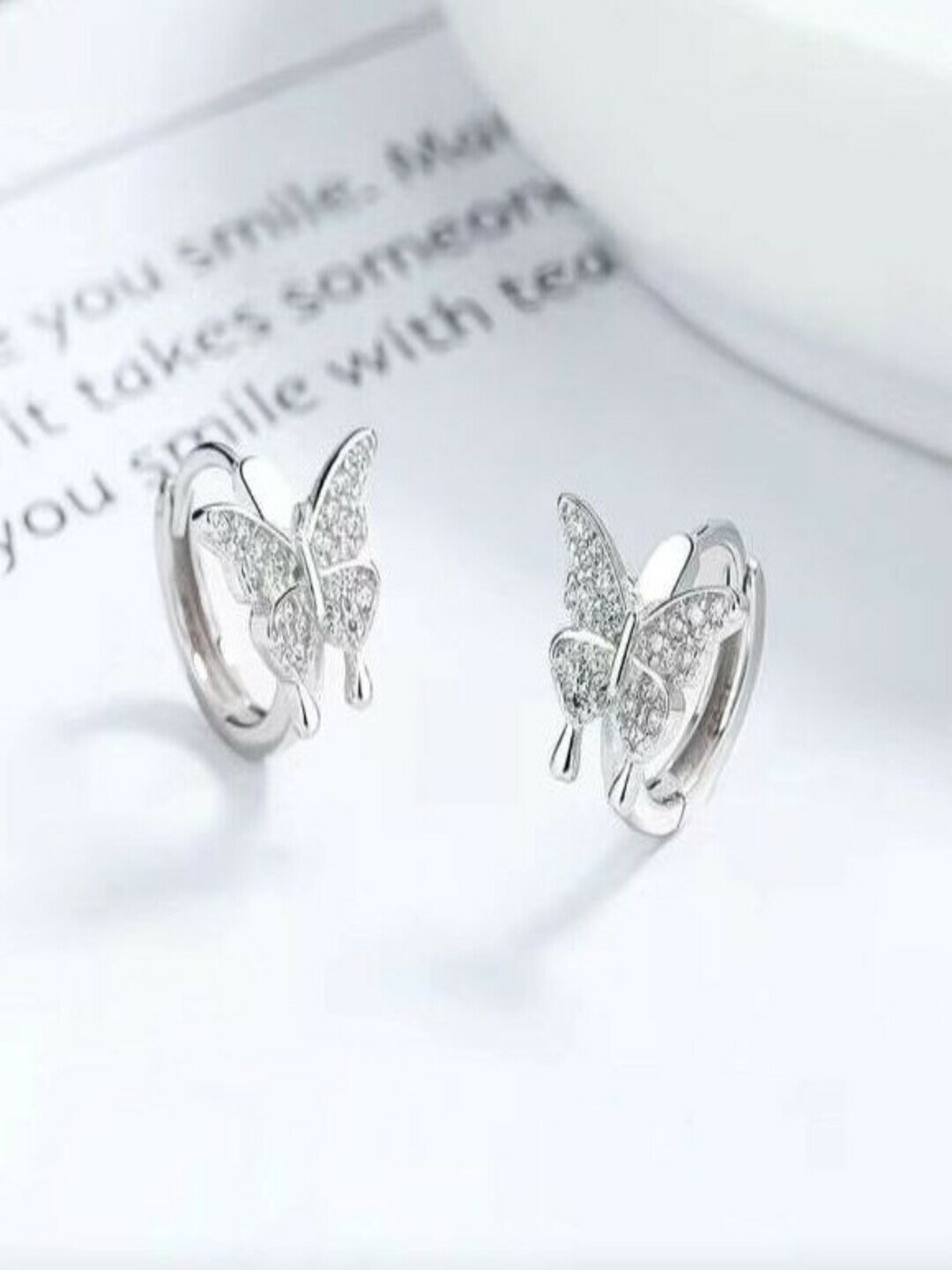 Моносерьга, серебряный — фото 1