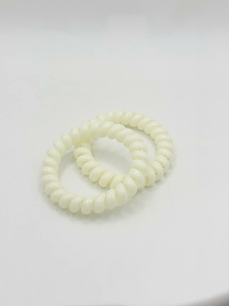 Резинка для волос "Комфорт и стиль", спиральная, черная, пластик, 5 см, 3 шт. — фото 1