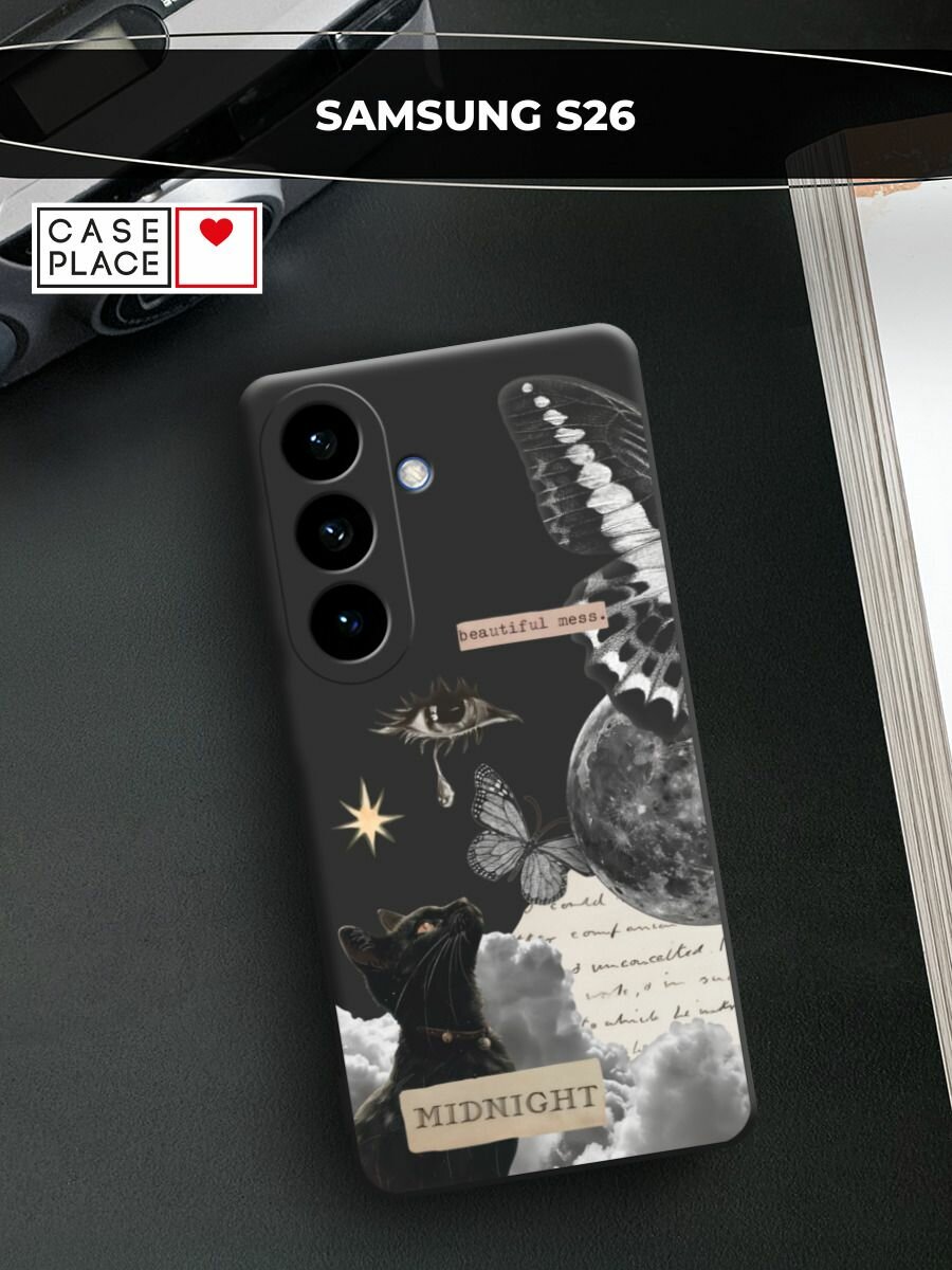 Чехол на Samsung S26 / Самсунг S26 c принтом Midnight collage