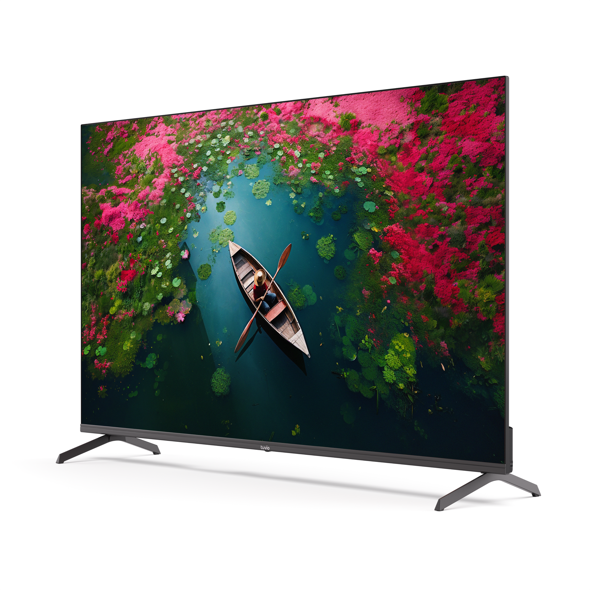 50” Телевизор Tuvio 4K ULTRA HD QLED Frameless на платформе YaOS, TQ50UFBCV1, черный