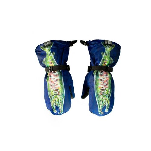 Варежки SALMON ARMS, размер S, синий