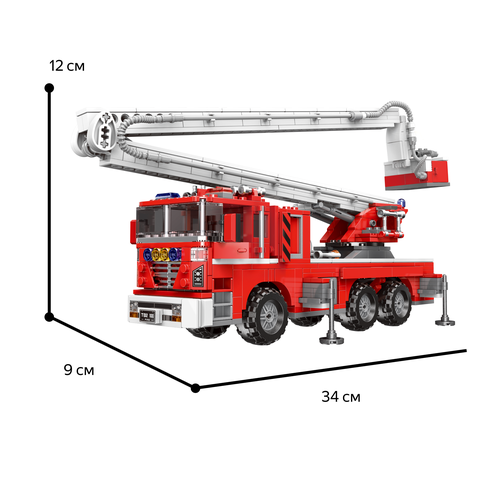 фото Конструктор xingbao fire fighting xb-03029 the elevating fire truck, 751 дет.