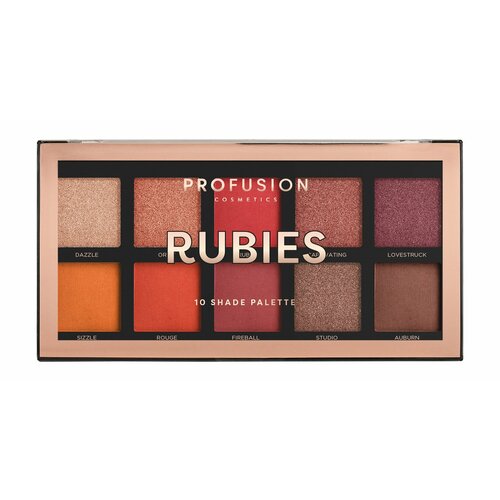 Палетка теней для век Profusion Rubies 10 Shade Palette /110 мл/гр.