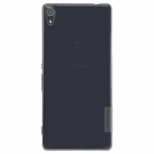 Накладка силиконовая Nillkin Nature TPU Case для Sony Xperia XA Ultra прозрачно-черная чехол книжка nillkin sparkle case для sony xperia c5 ultra цвет черный