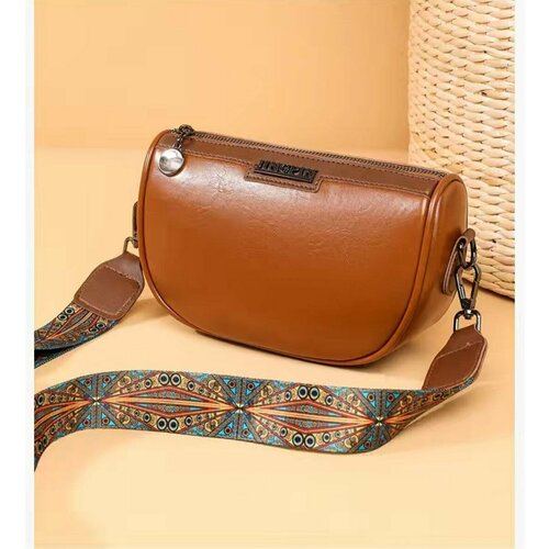 Сумка  кросс-боди JINGPIN повседневная, коричневый