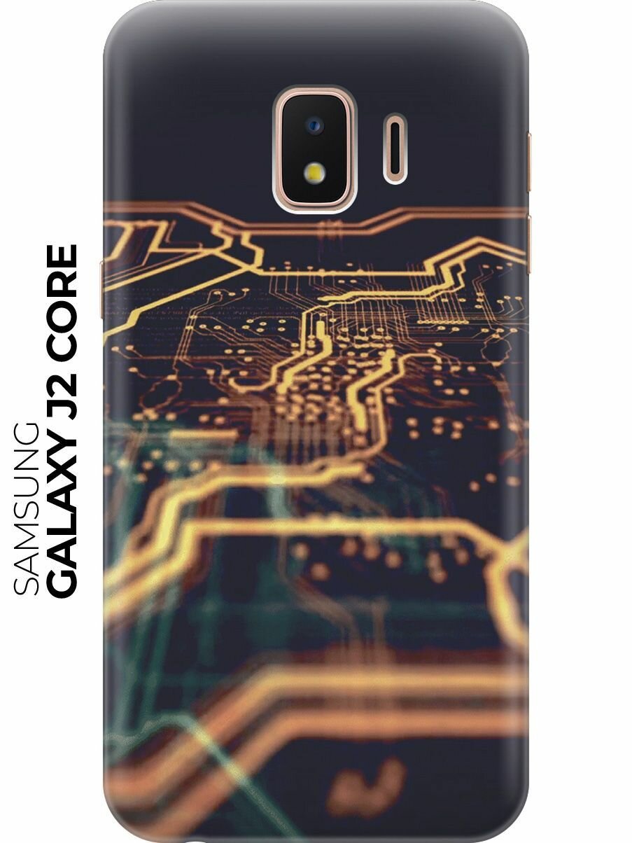 Силиконовый чехол Микросхемы на Samsung Galaxy J2 Core / Самсунг Джей 2 Кор