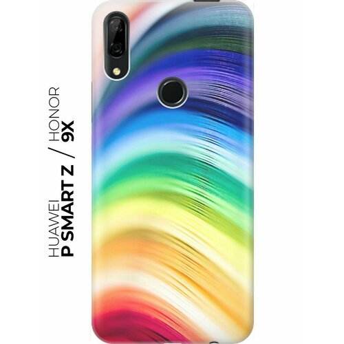 RE: PA Накладка Transparent для Huawei P Smart Z / Honor 9X с принтом Разноцветные нити re pa накладка transparent для huawei p smart z honor 9x с принтом цветные драже