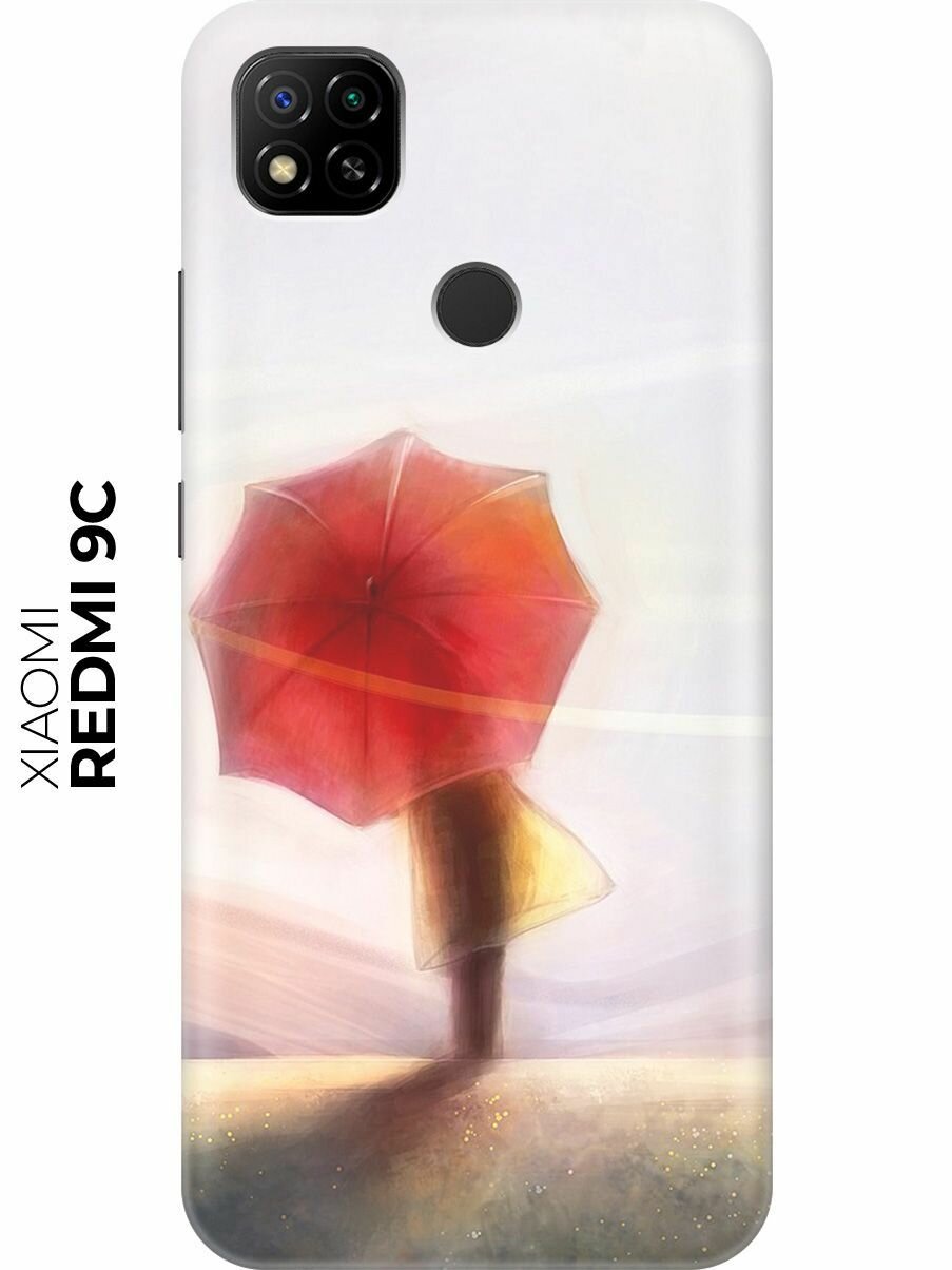RE: PA Чехол - накладка ArtColor для Xiaomi Redmi 9C с принтом "Красный зонтик"