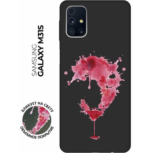 Матовый чехол Cocktail Splash для Samsung Galaxy M31S / Самсунг М31 эс с 3D эффектом черный матовый чехол tennis для samsung galaxy m31s самсунг м31 эс с эффектом блика черный