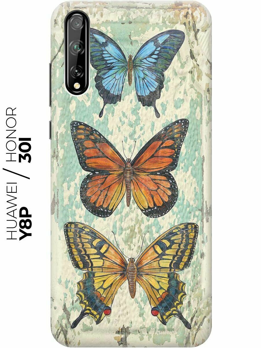 фото RE: PA Чехол - накладка ArtColor для Huawei Y8p / Honor 30i с принтом "Три бабочки"