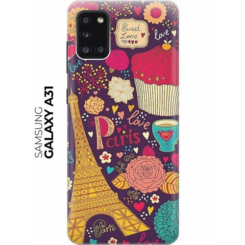 Чехол - накладка ArtColor для Samsung Galaxy A31 с принтом Love in Paris чехол накладка artcolor для samsung galaxy a01 core с принтом love in paris